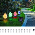 thumbnail image 2 of Solar String Lights Outdoor Decorative LED Easter Garden Stake Lights with 8 Modes, IP55 Rated, White Flower and Heart Design, 2 of 8