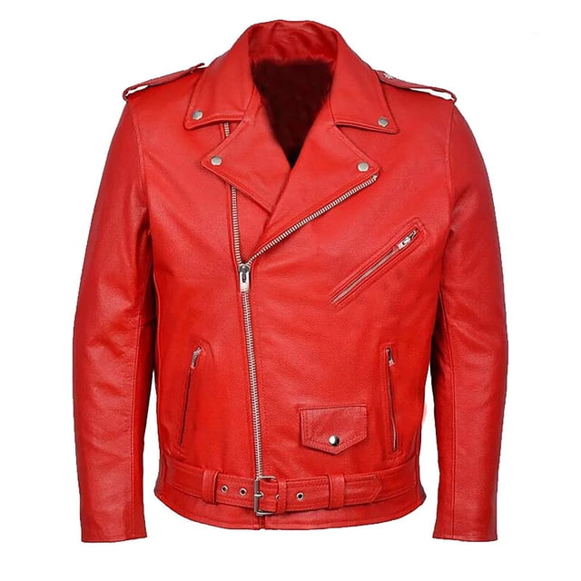 Pisexur Faux Leather Jacket Men Men's Motorcycle Leather Jacket Top With Zipper Plus Size Leather Jacket Motorcycle Jacket