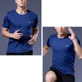 thumbnail image 4 of Men's Short Sleeve T-Shirt Quick Dry Rash Guard Athletic Running Swim Top Tee Performance Water Shirts, 4 of 5