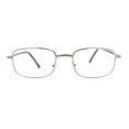 thumbnail image 3 of Classic Iconic Dad Fashion Narrow Rectangle Snug Reading Glasses Silver +3.5, 3 of 4