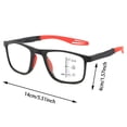 thumbnail image 3 of TIELUTT Light Photochromic Blue Light Blocking Reading Glasses for Presbyopia Drunk Goggle Dirt Bike Flag for Men Wind Blocking Running Goggles Rushing Flying Glasses, 3 of 4
