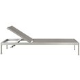 thumbnail image 3 of Modway Shore Chaise Outdoor Patio Aluminum Set of 4, 3 of 6