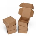 thumbnail image 2 of Small Shipping Boxes,Brown Corrugated Cardboard Box ,Small Box For Packaging Small Business,Corrugated Cardboard Box For Mailing Mailer Packing,Packing, Mailing, Moving, Business,4x4x2 in, 2 of 8