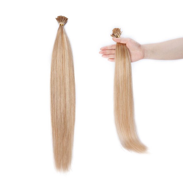 MesaSe Extensions de Cheveux Humains 100 Brins Pré-Liés Stick Tip Kératine Cheveux Lisses Doux
