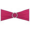 thumbnail image 1 of Unique Bargains 14'x5' Stretch Chair Sashes Bows Chair Bands Sashes with Buckle Slider Rose Red 10 Pack, 1 of 5