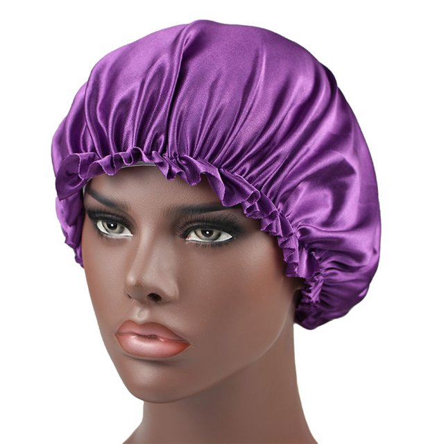 Outils de Beauté Bonnets en Satin pour Femmes Réversibles avec Doublure en Soie, Outils de Beauté pour Femmes