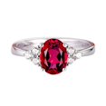 thumbnail image 1 of Riforla Women's Retro Fashion Jewelry Diamond Ring Opening Ring Rings Red, 1 of 8