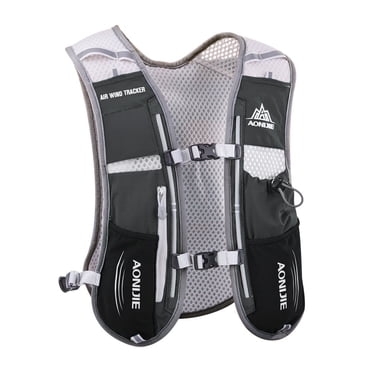 AONIJIE Gilet Sac à Dos d'Hydratation, Sac à Dos de Camping Multifonction 5 L Respirant et Léger pour Triathlon Marathon Randonnée Cyclisme Escalade Course