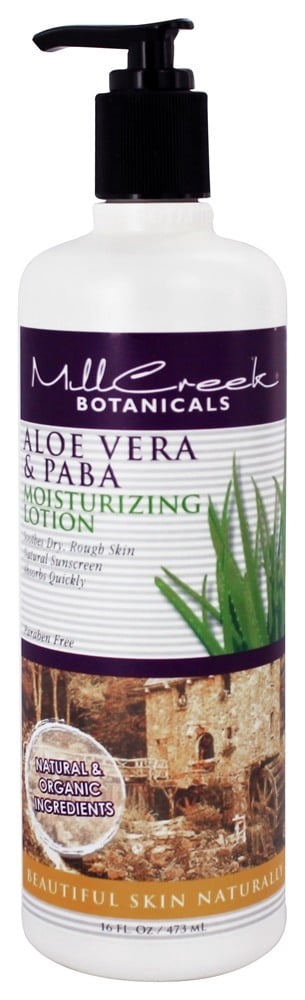 Mill Creek Botanicals - Everyday Formula Body Lotion Aloe Vera & PABA - 14 fl. oz.