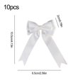 thumbnail image 3 of Dvkptbk Christmas Bow Hand Made Ear Ribbon Lovely Ribbon Polyester Ribbon Bow Dovetail Bow Christmas Tree Decoration, 3 of 6