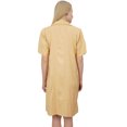thumbnail image 3 of Bimba Chemise de Nuit Pêche à Col Cranté pour Femme avec Poches Robe-8, 3 of 6