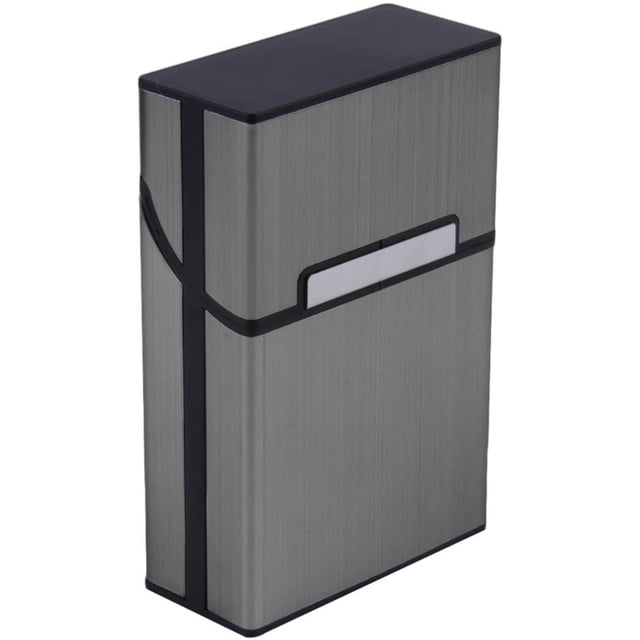 Aluminum Cigarette Case Magnetized Lid, Elegant Design Aluminum Cigarette Case