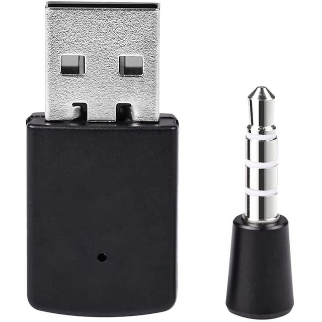 Adaptateur Dongle Bluetooth USB 4.0 - Mini Récepteur Dongle et Émetteurs, Kit d'Adaptateur Sans Fil Compatible avec PS4 /PS5 Playstation 4 /5, Prend en Charge A2DP HFP HSP