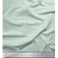 thumbnail image 1 of Soimoi Green Rayon Fabric Stars Star Print Sewing Fabric Yard 42 Inch Wide, 1 of 3