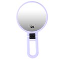 thumbnail image 1 of Handheld Mirror Round Vanity Mirror 5x Magnifying Makeup Mirror Doublesided Cosmmetic Mirror Double Sided Mirror Cosmmetic Mirror For Hotel For Travel For Home, 1 of 7