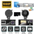 thumbnail image 4 of EIMELI Dash Cam Front and Inside 1080P FHD Dash Camera for Cars with Infrared Night Vision 140 Degrees Wide Parking Monitor Loop Recording APP, 4 of 5