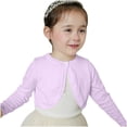thumbnail image 2 of Dagugfen Toddler Baby Girls Clothes Cardigan Button Ruffle Comfy Casual Sweet Solid Color Cropped Jackets 1.5-14 Years, 2 of 9