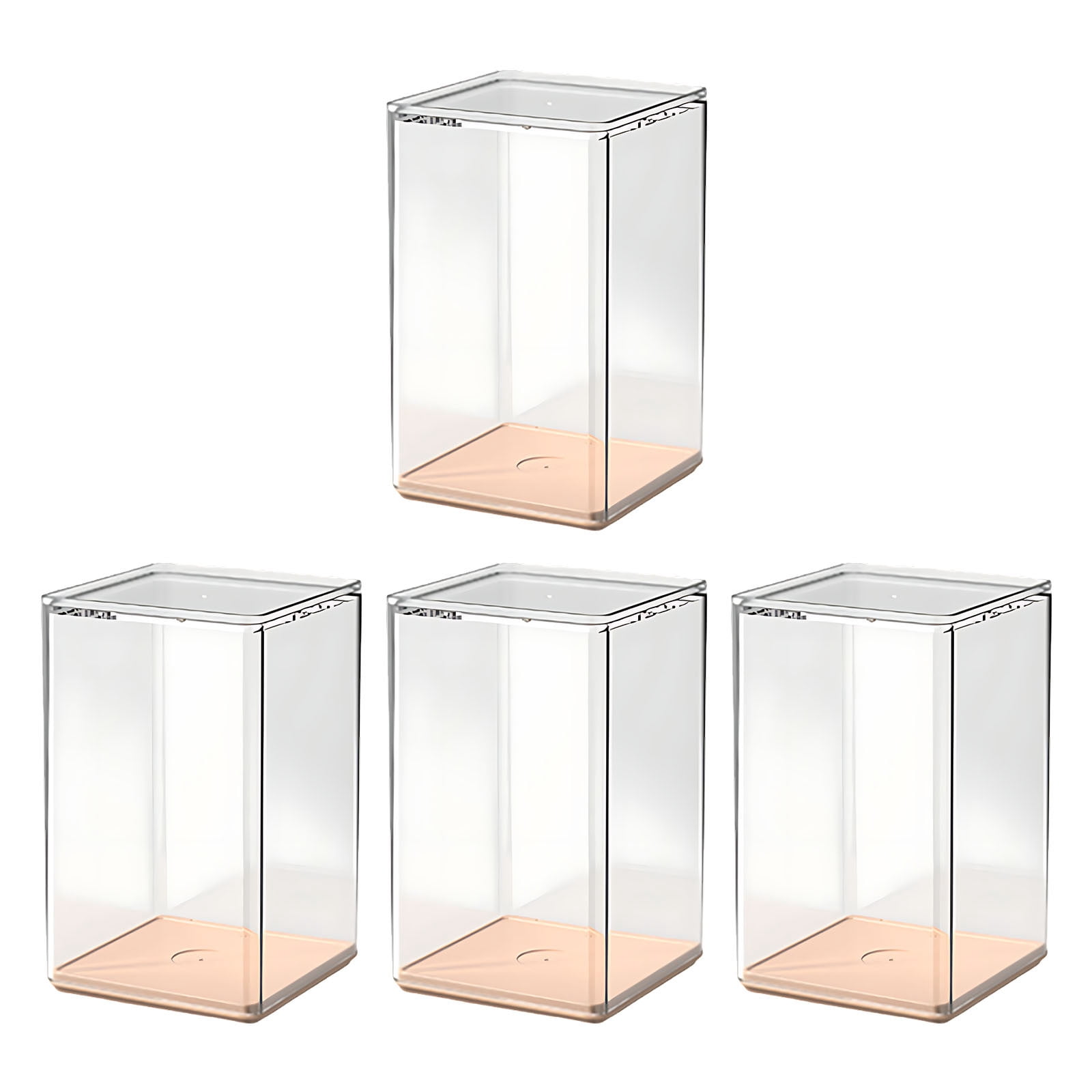 Saving Sale! Cameland 4 Pack Transparent Toy Figurine Figurine Storage Box