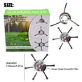 thumbnail image 2 of ZTTD 2025 New Universal Steel Wire Grass Trimmer Head, Universal Steel Trimmer Head Blade & Adapter, String Trimmer Replacement Head, Unbreakable Steel Wire Grass Trimmer Head (6 Blades-6Inch), 2 of 8