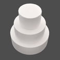 thumbnail image 2 of Opolski 4/6/8inch Round Styrofoam Foam Cake Dummy Sugarcraft Flower Decor Practice Model, 2 of 8