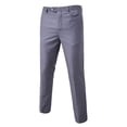 thumbnail image 4 of cllios Men's 3 Piece Slim Fit Suit Set, One Button Solid Formal Business Wedding Party Jacket Vest Pants Suit, 4 of 6