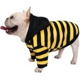 thumbnail image 3 of French Bulldog Dog Winter Sweatshirt Small Dogs Cat Stripes Hoodie Sweater, 3 of 6