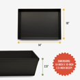 thumbnail image 2 of Chef Pomodoro Detroit Style Pizza Pan, 14 x 10-Inch, Hard Anodized Aluminum, Pre-Seasoned Bakeware Kitchenware, 2 of 5
