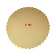 thumbnail image 3 of Oleegame 2PC Tin Foil Roll DIY Baking Tool 6 / 8 Inch Round Square Cake Mat Lace Moustito, 3 of 3