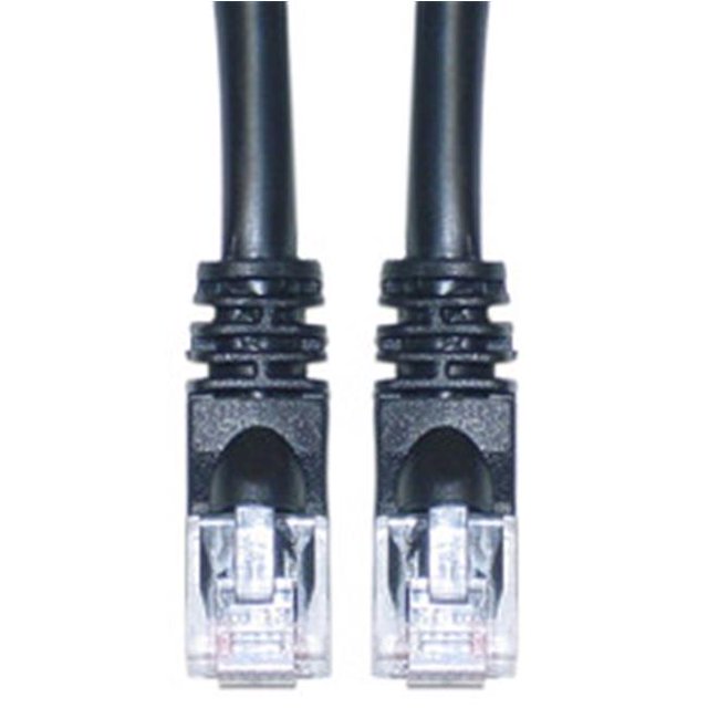 Cat6a Noir Ethernet Patch Cable Snagless Moulé Boot 500 MHz 5 Pieds