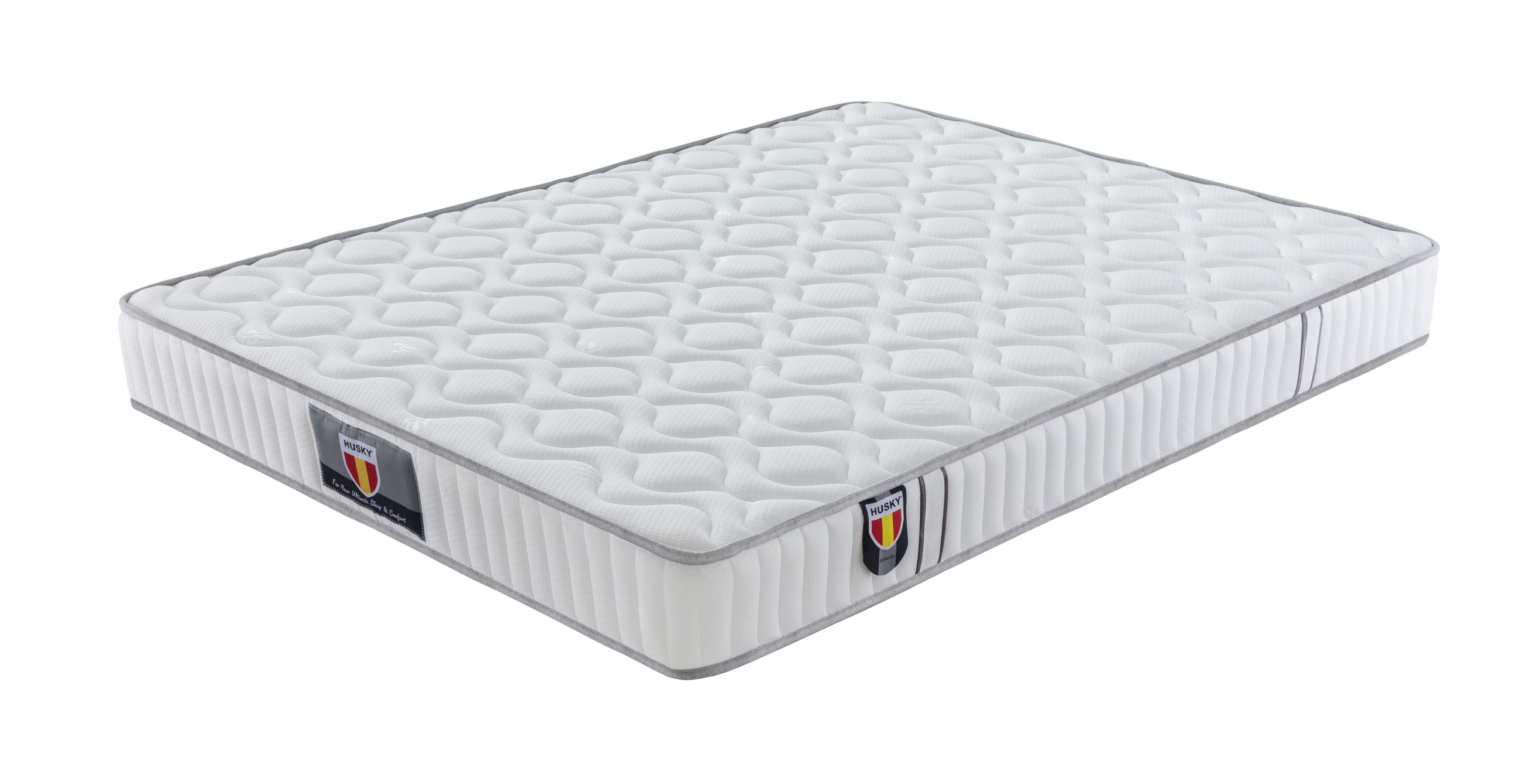 Husky® "Velocity " Knitted Fabric , Spring Coils, HD Foam - Queen Mattress