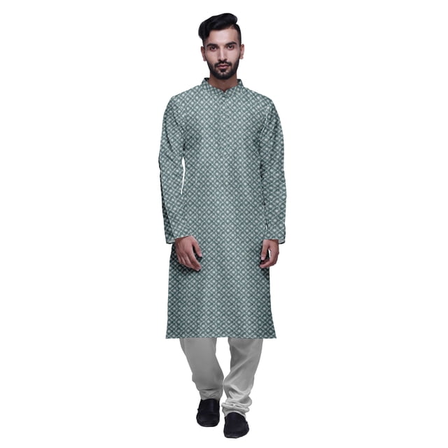 Atasi Designer Kurta Pajama For Men Printed Straight Kurta Set Summer Clothing