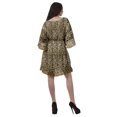 thumbnail image 4 of Moomaya Robe d'Été pour Femmes, Grande Taille, Kimono Aguichant Imprimé, Mini-Robe, 4 of 6