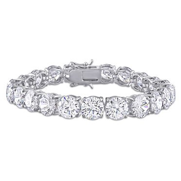 Bracelet tennis Miabella avec zircone cubique 72-1/2 CT PBT en argent sterling