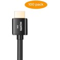 thumbnail image 1 of Buyer’s Point Ultra High Speed HDMI 2.1 Cable CL3 Rated Dynamic HDR 1.8M(6ft) 8K 120Hz, 48Gbps, Dolby Vision, eARC, Compatible with Apple TV, Nintendo Switch, Roku, Xbox PS4, Pack of 100 Black, 1 of 1