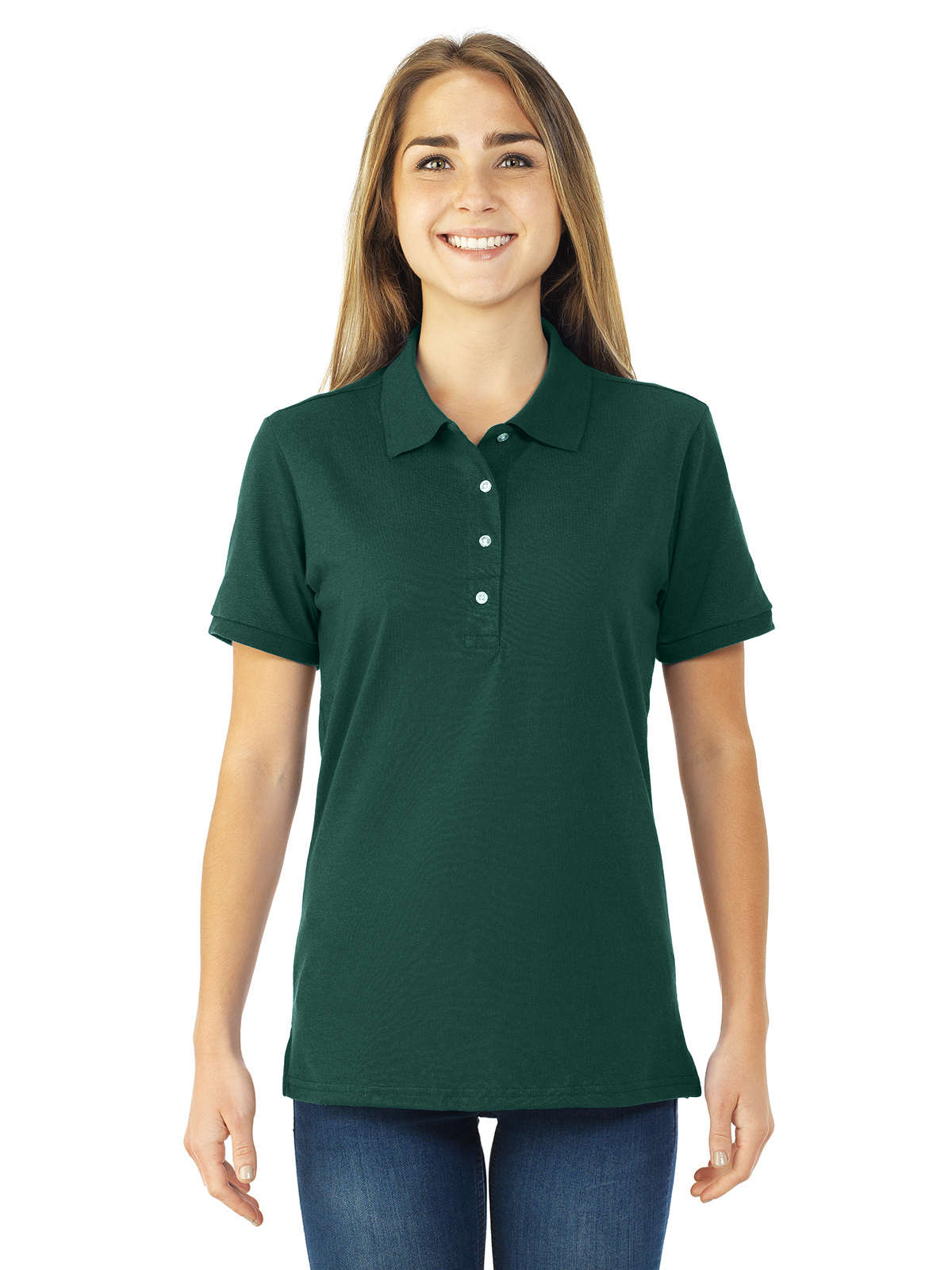 Jerzees Chemise de Sport à Manches Courtes pour Femmes, m, Vert Forêt
