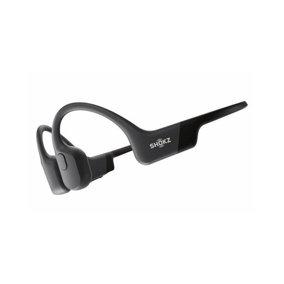 Shokz OpenRun Bone Conduction Waterproof Bluetooth Headphones for Sports (Formerly Aeropex), Black