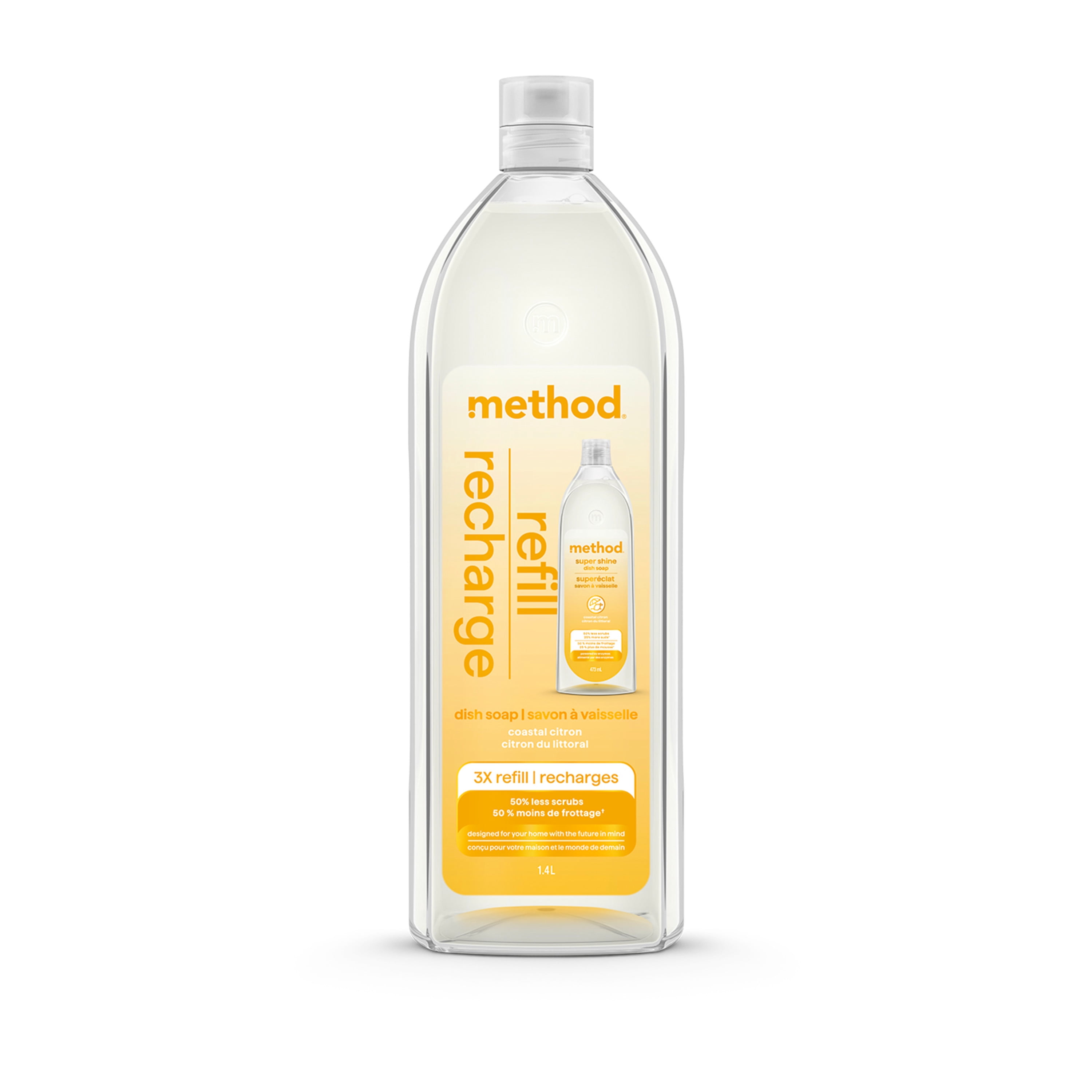 Method Refill Dish Soap Coastal Citron 1.4 L