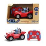 Jada Toys 1:32 RC Disney Stitch Buggy – Simple Function Remote Control Car with Built-In Stitch Figure and 5.5" Body – Kid-Friendly RC Vehicle