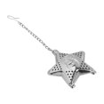 thumbnail image 3 of WALFRONT Cute Stainless Steel Loose Tea Infuser Leaf Strainer Filter Diffuser Herbal Spice Star Chain, loose tea infusers, loose Tea Infuser, 3 of 11