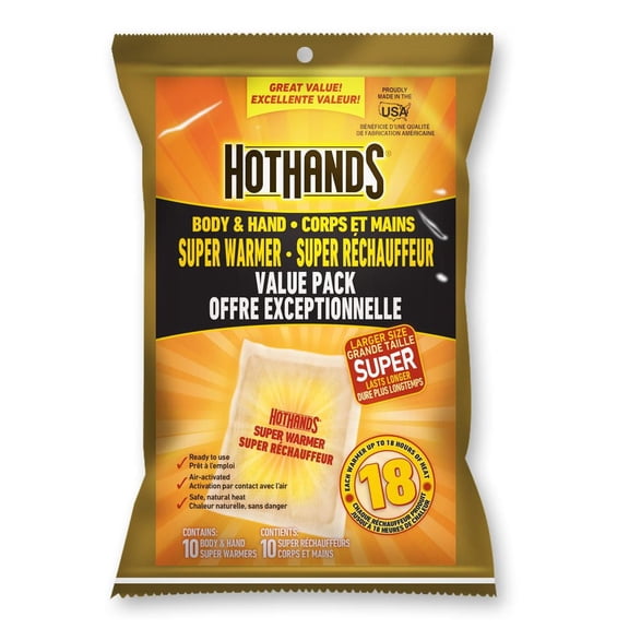 HotHands Corps Et Mains Super Réchauffeur Offre Exceptionnelle