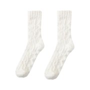 cfhntfmh Fuzzy Socks for Women Slipper Warm Soft Winter Cozy Plush Sleep Christmas Socks Solid Thick Socks