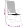 thumbnail image 5 of vidaXL 7 Piece Garden Dining Set with Cushions Beige, 5 of 5
