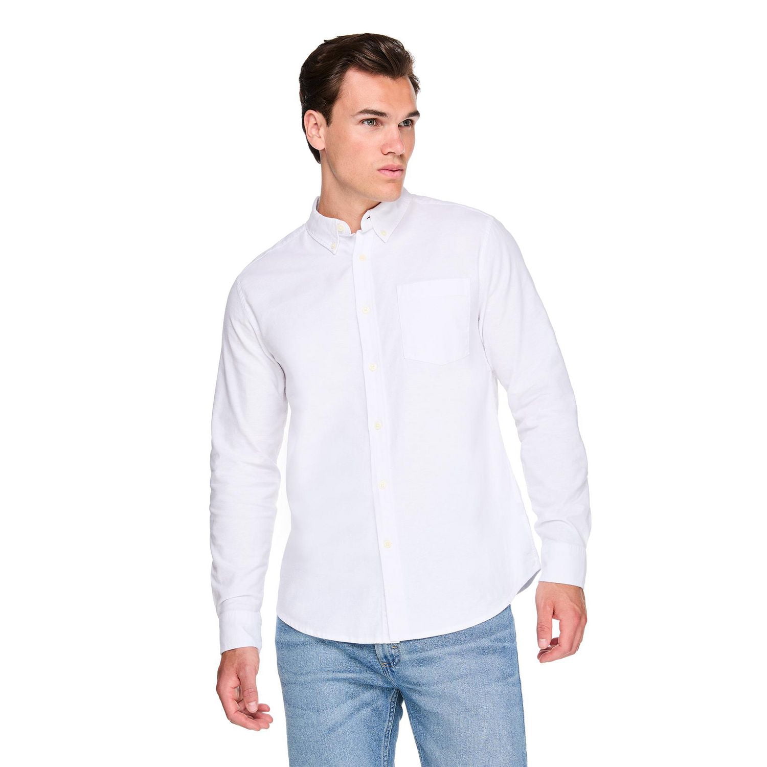 Chemise boutonnée à manches longues George pour hommes