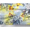 thumbnail image 2 of Soimoi Viscose Chiffon Fabric Texture & Lily Flower Decor Fabric Printed Yard 42 Inch Wide, 2 of 3