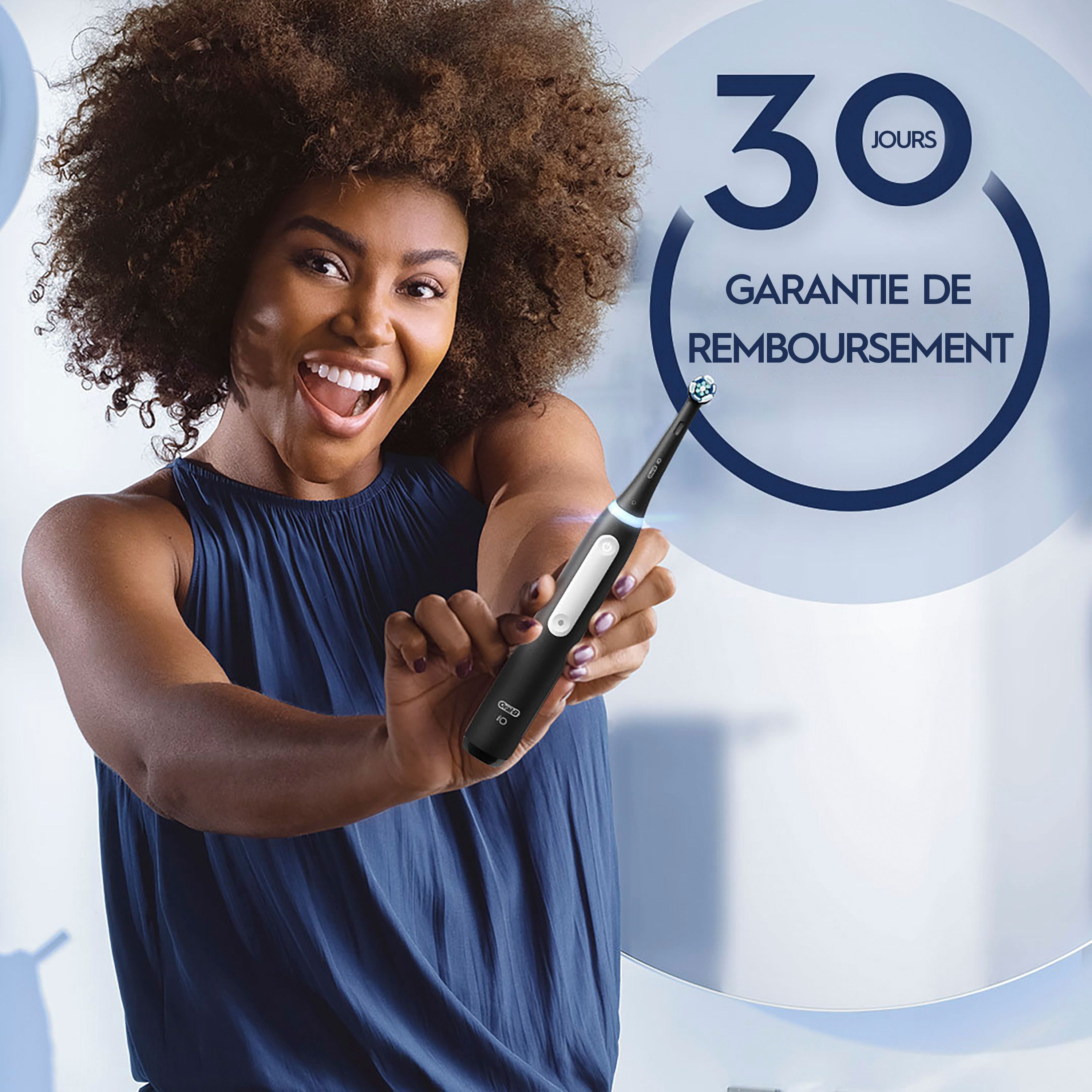 Oral-B iO Série 5 Soin des Gencives et des Dents Sensibles Brosse à Dents Électrique avec Tête de Brosse, Rechargeable, Blanc