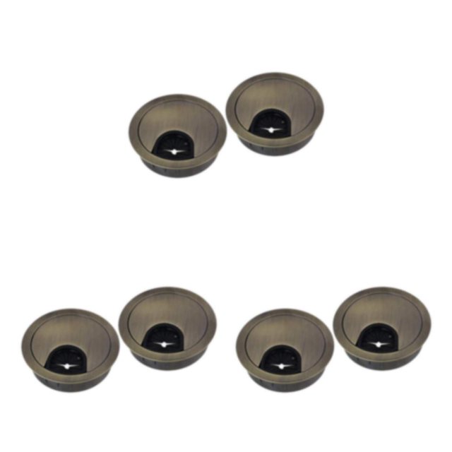 Thinsony 2Pcs 60mm Computer Desk Table Grommet Cover Port Wire Cable Hole Bronze 3Set