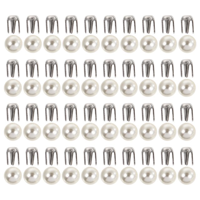 Miangastore Rivets Décoratifs pour Vêtements Blancs 150 Ensembles 0.4x0.4x0.4in
