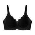 thumbnail image 5 of Wavy Wireless V Neck Bras For Women No Underwire Padded Bralettes Adjustable Straps Bra With Bra Extender, 5 of 5
