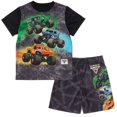 thumbnail image 1 of Grave Digger El Toro Loco Megalodon Chandail de Pyjama à Enfiler et Short Ensemble de Sommeil Tout-Petit à Petit Enfant, 1 of 5