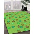 thumbnail image 3 of Ahgly Tapis Rectangulaire Lavable en Machine Intérieur Transitionnel Vert Vif, 8 Pieds x 12 Pieds, 3 of 7